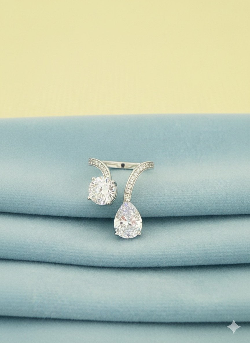 Premium 92.5 Silver Engagement Ring