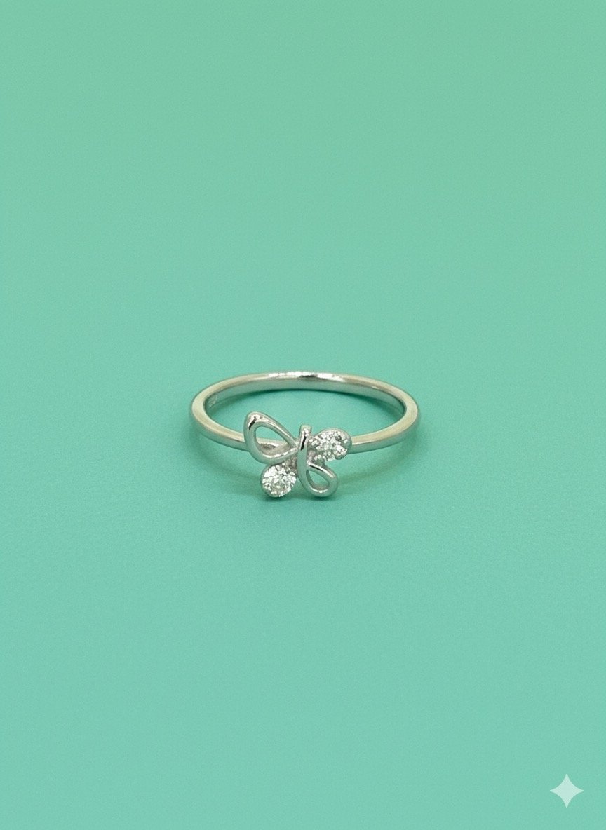 92.5 Silver Butterfly Ring