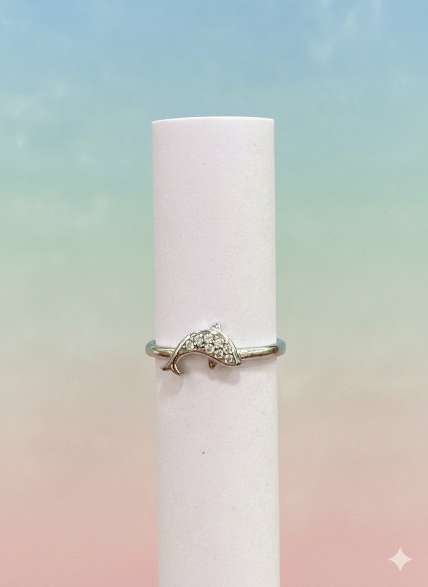 92.5 Silver Dolphin Ring