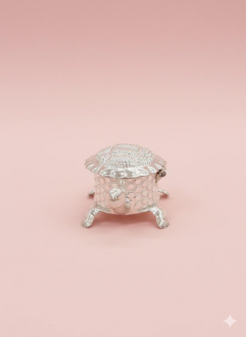 Elegant Tortoise Sindhoor/Kumkum Box