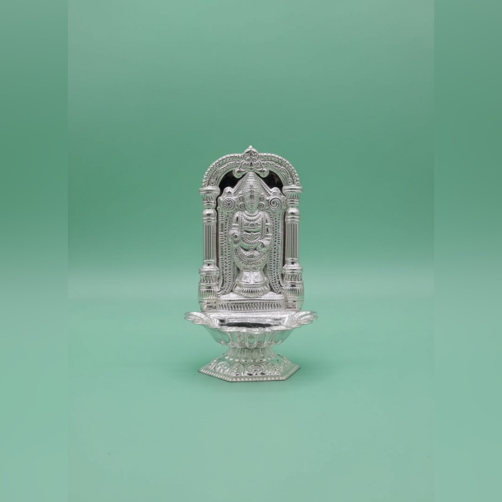 Silver Tirumala Tirupati Lamp